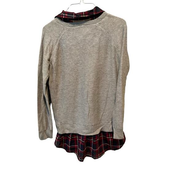 U.S Polo Association Polo Shirt Womens Medium Gray Cotton Raglan Sleeve Collared - Picture 2 of 4